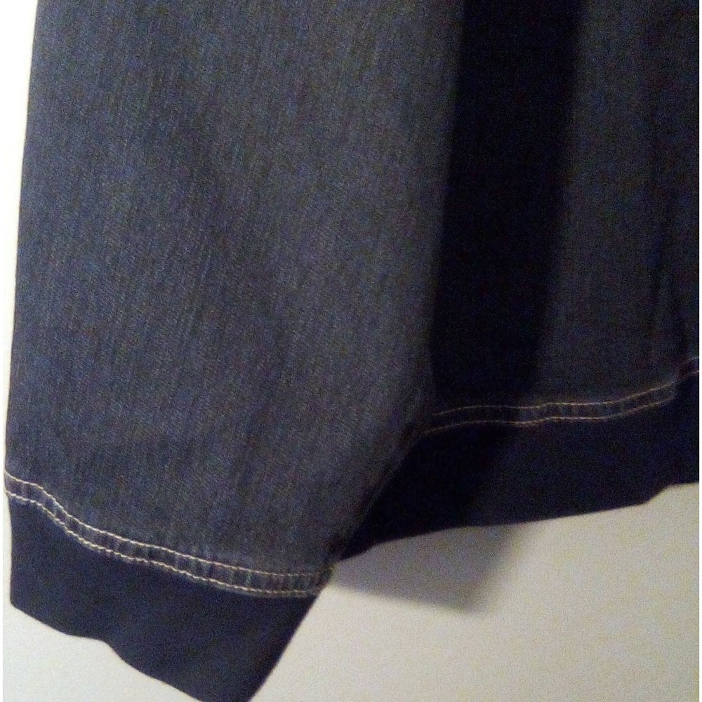 Avenue‎ Blues Womens Plus Size 18/20 Dark Wash Denim Zip Up Hoodie Jacket Blue - Picture 4 of 6